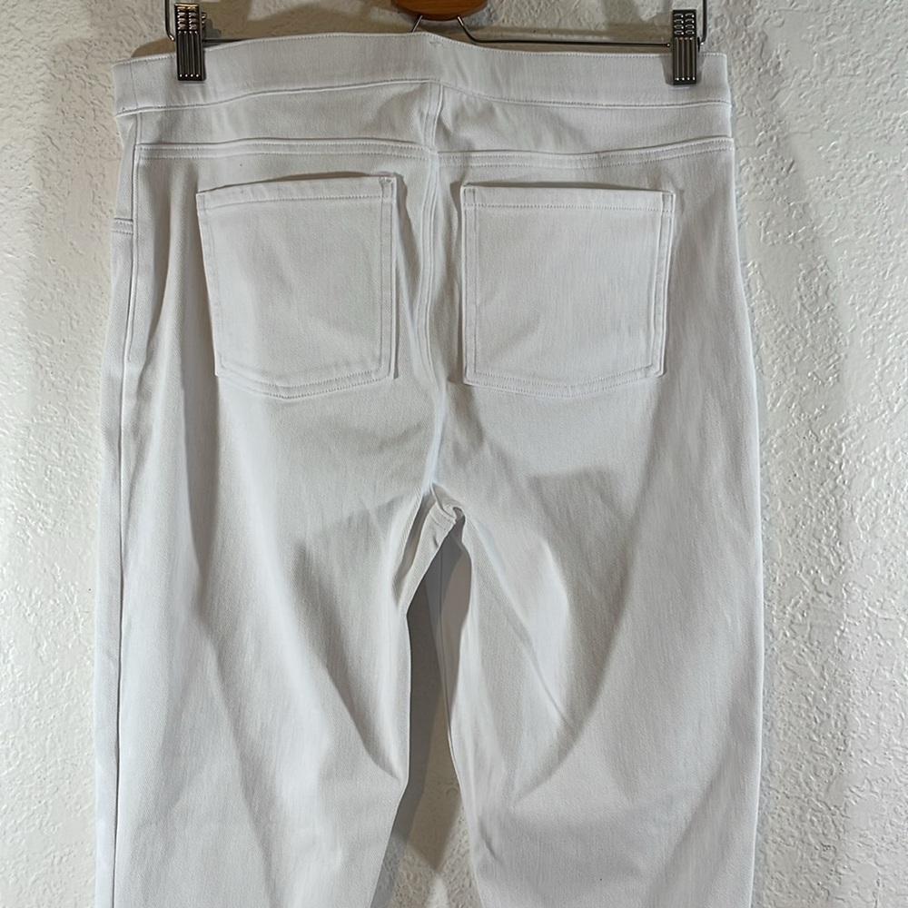 SPANX Jean-ish Ankle Leggings White Size XL Back Pockets NEW - Picture 7 of 14
